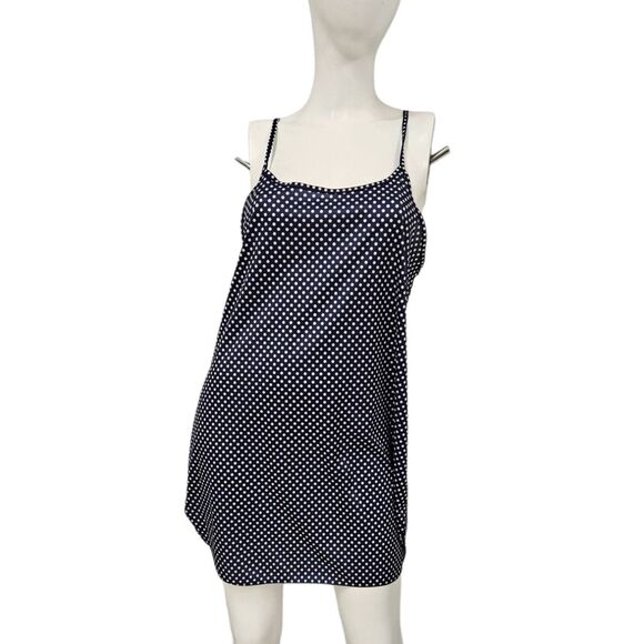 Blue Polka Dot Tank Blouse 3X - Picture 2 of 10